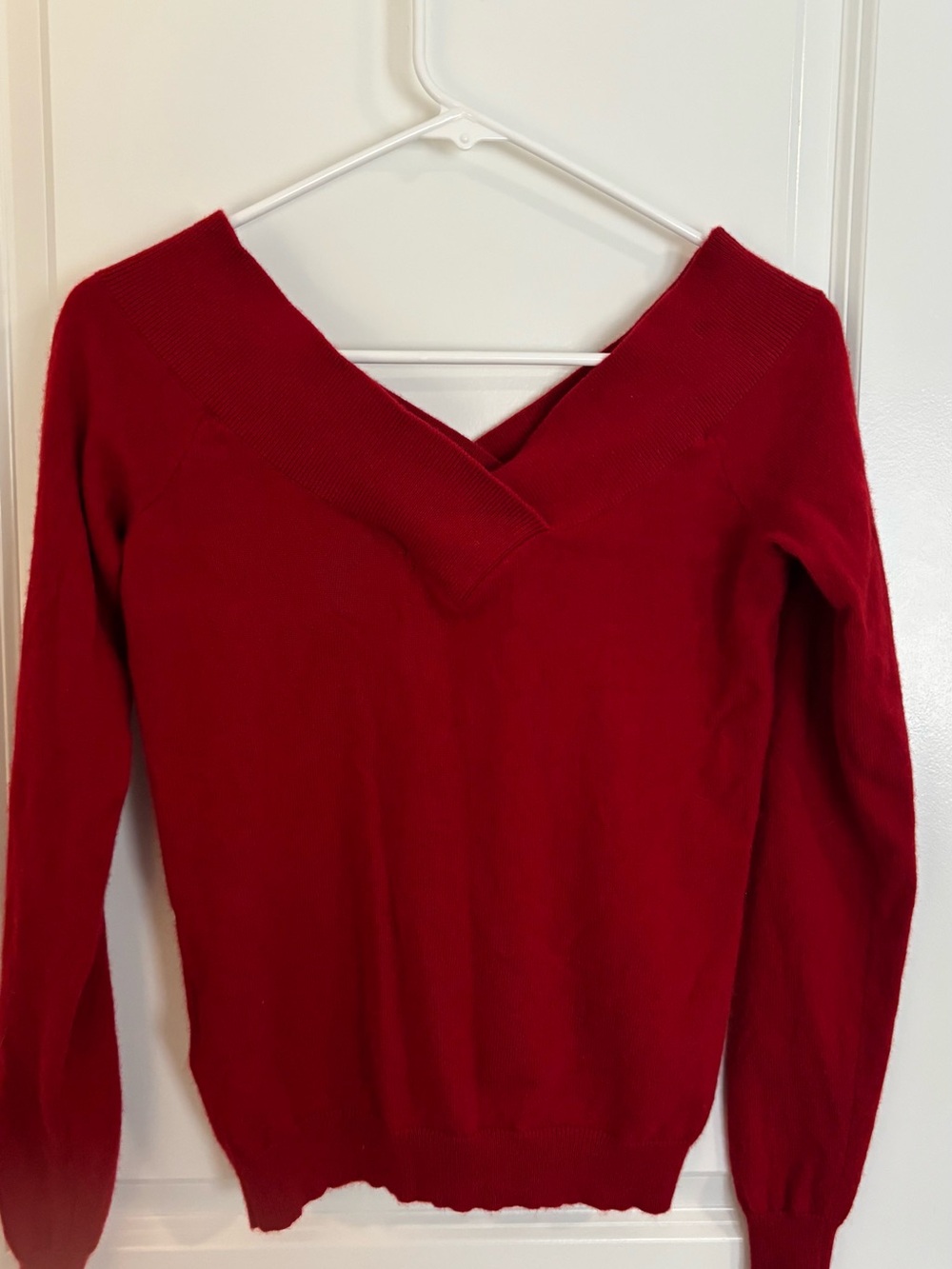 Ralph Lauren Crimson V-Neck Pullover Sweater